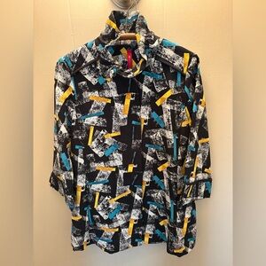 GORGEOUS Striking Abstract Patterned Jacket - M